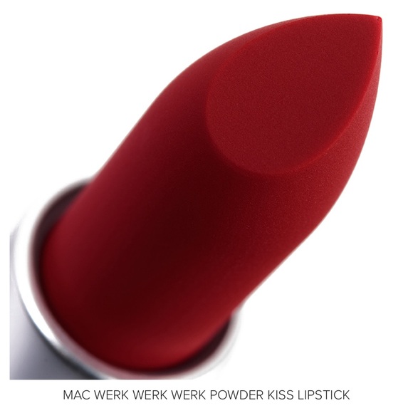 NWT MAC FULL SIZE WERK WERK WERK POWDER KISS LIPSTICK NEW in BOX - Picture 3 of 4